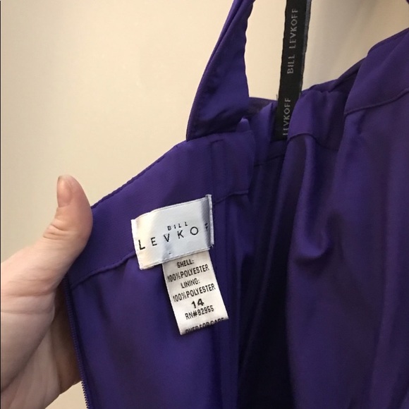 BILL LEVKOFF Designer Purple Dress!!! - Picture 6 of 6